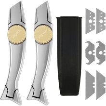 1Set Carpet Knife Aluminium Roofing Knife with Solid Brass Knob Blade Easy to Use Secure Comfortable Carpet Knife