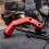 Motorcycle Handguard Support Bracket Mount 22mm Handlebar Tube Caps Handlebar Guard Clamp Universal Red 5