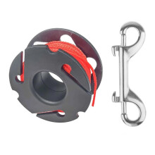 Scuba Diving Reel Scuba Spool Finger Reel for Scuba Diving with Double-Ended Bolt Snap Clip for Underwater Scuba Diving