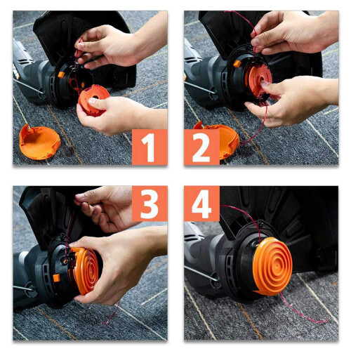 2X 50019417 Grass Trimmer Spool Cap Cover for  Corded Electric String Trimmers Part Replacements 2