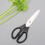 Black Ceramic Kitchen Scissors 8 inch Blade Metal Free 4