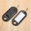 160 Pcs Key ID Label Tags Split Ring Keyring Keychain Black 3