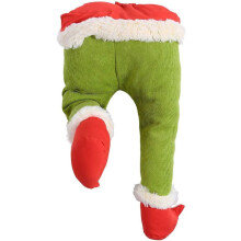 Stuffed Elf Legs Ornament Green Christmas Decoration