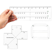 3Pcs Boxy Bag Making Template Set Boxy Bag, Curve Bag, Zip Pocket for DIY Sewing