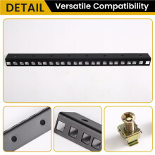 8U Skåp Kolumn Kit 19tum Standard Rack Rails Inkluderar 32 Sätt Av M6 Korttyp Mutterskruvar DIY Server/Ljudförstärkare