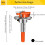 2X Hinge Jig Drill Guide Set, Hex Handle Adjustable 35mm Forstner Bit, Concealed Hinge Boring Jig Drill Guide 7