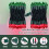 Christmas Lights Red Green 100 Count 20ft Green Wire 2