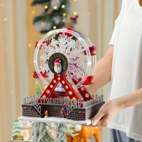 Rotating Glowing Ferris Wheel Ornament Christmas Decor