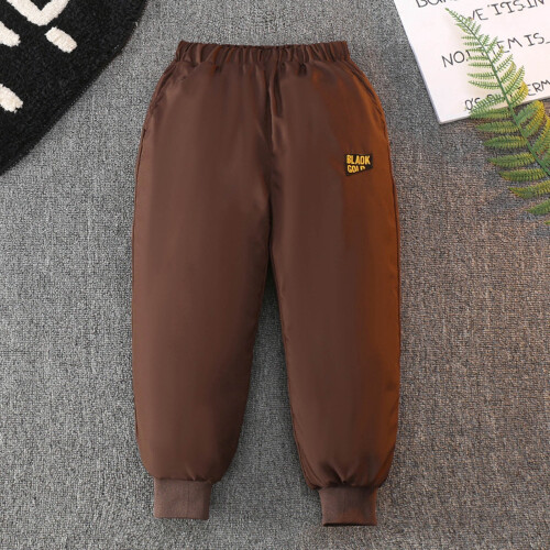 Down Pants for Kids Elastic Windproof Lightweight Warm 1