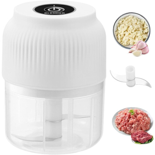 Electric Garlic Chopper Cordless Mini Food Processor