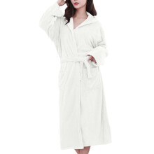 Women's Absorbent Quick-Dry Bathrobe White One Size