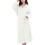 Women's Absorbent Quick-Dry Bathrobe White One Size 1