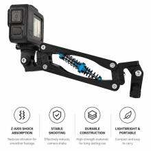 For Action 5 Pro/ 13/for X4 Camera Shockproof Stabilizer Arm,Bike/Motorcycle Fixing Mount,Bicycle Clip