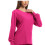 Women's Solid Scrubs Set Red 2X Loose Trousers Long Sleeve 4