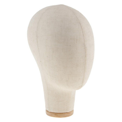 Block Head Mount Hole Styling Hat Display Holder Beige