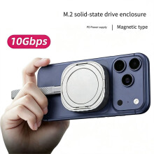 Magnetyczna Obudowa SSD NVMe M.2 2230 PD100W z Portem Ładowania Obsługującym 10Gbps USB3.2 Gen2 Type-C
