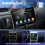 Estéreo de Carro Single Din 7 Polegadas, Player MP5 com CarPlay e Android Auto Sem Fio, Rádio Rotativo, Câmera de Ré , FM, USB 6
