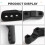 Motorcycle Handguard Support Bracket Mount 22mm Handlebar Tube Caps Handlebar Guard Clamp Universal Black 2