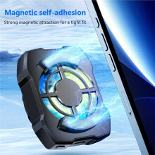Portable Rechargeable Phone Cooler Wireless Magnetic Silent Phone Radiator for Playing Games Watching Video