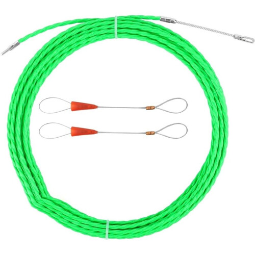 10M 4.0mm Electrical Fish Tape, Wire Fish Tape Wire Puller, Wire Snake for Running Wire Through Wall, Retractable Cable