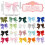 Mini Coquette Bows Polyester Ribbon Flowers 20 Colors 40 pcs 2