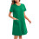 Women's Lightweight Winter Robe with Pockets Green M 7