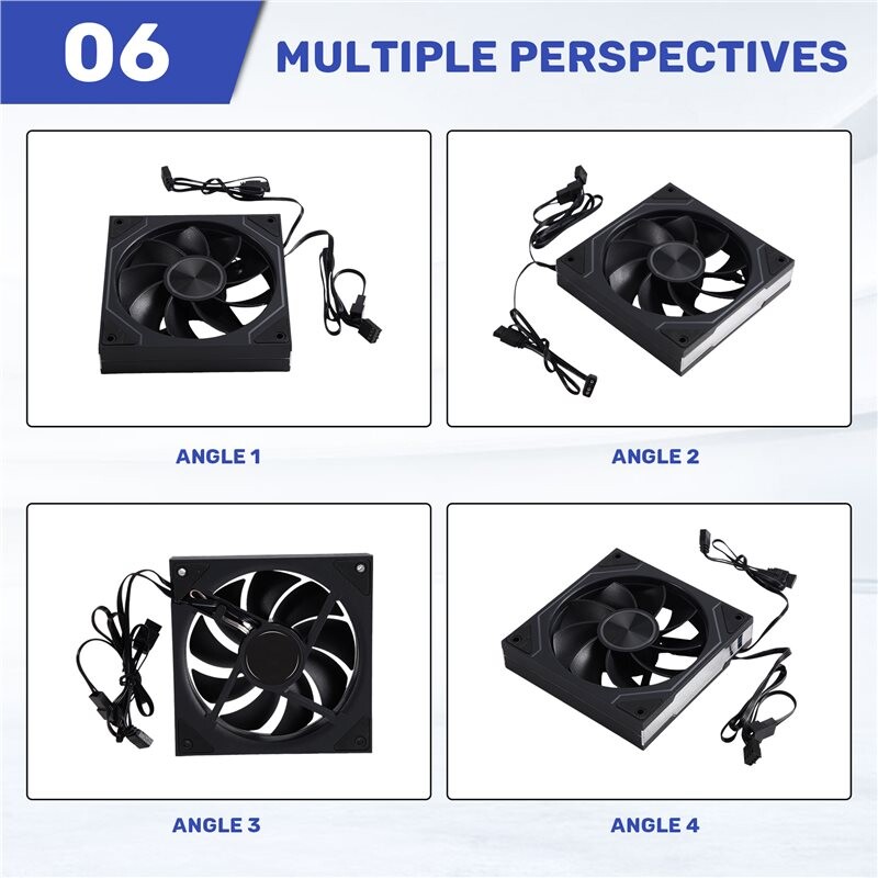 120mm Quiet Cooling Fan 5V 4PIN ARGB High Airflows for Enhances PC ...