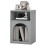 Bedside Table with 2 Open Compartments - Grey 2