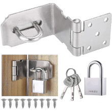Right Angle Padlock Hasp Latch 90 Stainless Steel 3 in