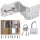 Right Angle Padlock Hasp Latch 90 Stainless Steel 3 in 1