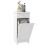 Single Hamper Laundry Storage Cabinet - White 1
