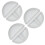 White Plastic Painting Palettes Round 3 pcs 1