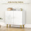Modern Luxe High Gloss Sideboard, with Hairpin Legs - White 6
