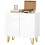 Modern Luxe High Gloss Sideboard, with Hairpin Legs - White 2