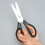 Black Ceramic Kitchen Scissors 8 inch Blade Metal Free 2