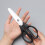 Black Ceramic Kitchen Scissors 8 inch Blade Metal Free 3