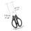 Black Ceramic Kitchen Scissors 8 inch Blade Metal Free 6