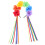 Flower Headband Plastic Ribbon Rose Shape 1 Set 5