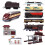Model Railroad Train Set with Tracks and Carriages 2