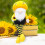 Sunflower Doll Decorative Ornament Polyester 1 Piece 3