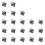 60 Pcs 6x6x5mm Momentary Tactile Tact Push Button  2 Pin DIP Through Hole 4