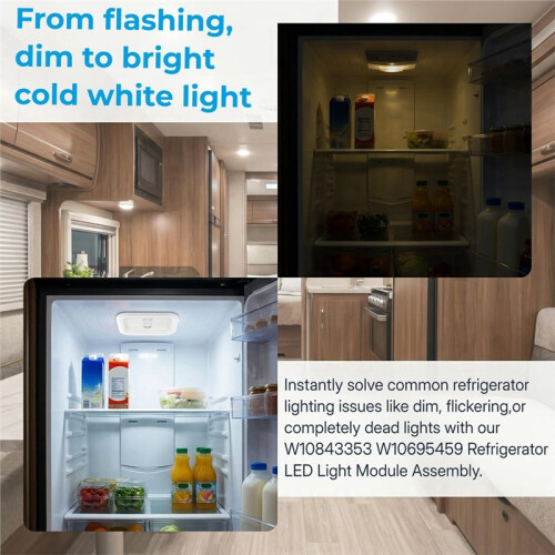 W10843353 W10695459 Refrigerator LED Light Module Assembly for    Refrigerator 2