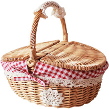 Wicker Picnic Basket for 2 People – Vintage Style Small