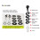 HYPERSONIC 4Pcs Car Universal Windshield Wiper Washer Spray Nozzle 5