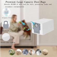19 Pcs Z70 Replacement Accessories Compatible for for Saros Z70, Side Brush Filters Dust Bags Mop Pads