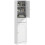 Tall Bathroom Cabinet with Arched Doors - White 1