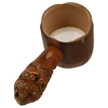 Tea Strainer Brown Plastic 1 Piece 4.32 x 1.97 x 1.77 Inches