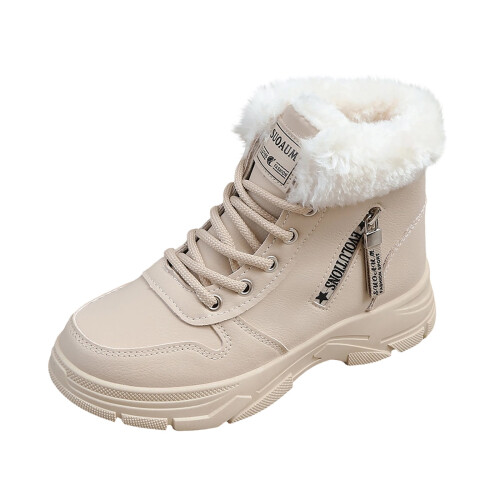 Women's Winter Ankle Boots Faux Leather 2 Colors 1