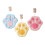 Cat Paw Hand Drying Puffs with Loop Soft Long-Fiber 3 pcs 1