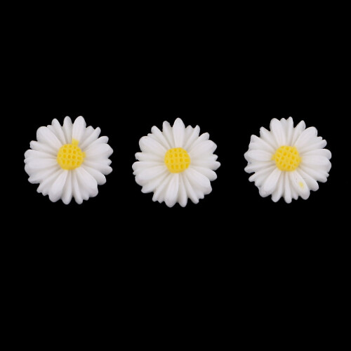 Daisy Flower Resin Flatback Cabochons 150 pcs 2